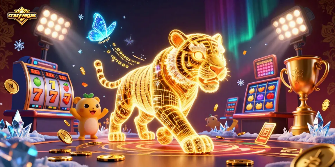 Experience thrilling casino adventures at crazyvegas with our vibrant 3D digital illustration.