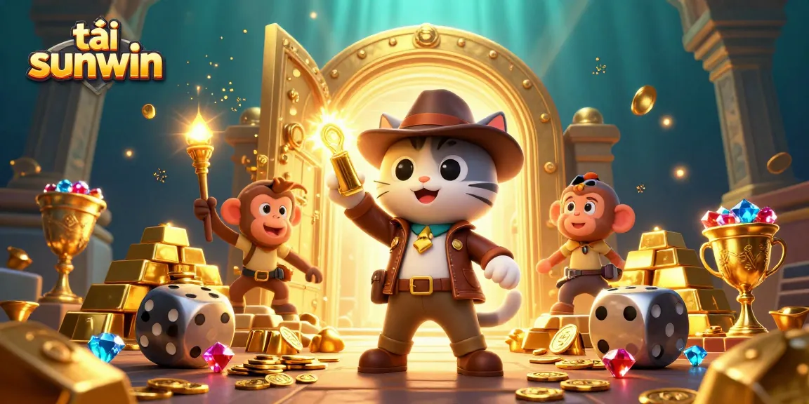 Enhance your gameplay with tải sunwin as the cat explorer uncovers golden casino treasures.