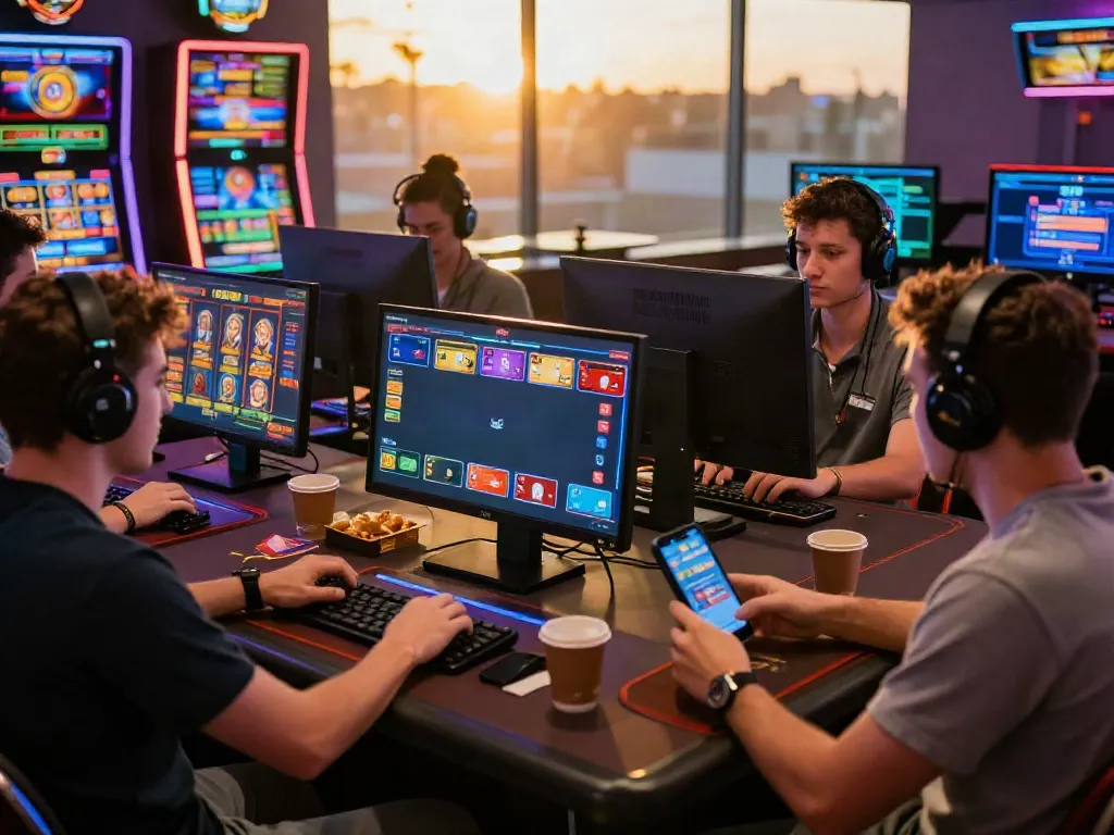Players enjoying online casinos that accept credit card payments in a modern gaming environment.