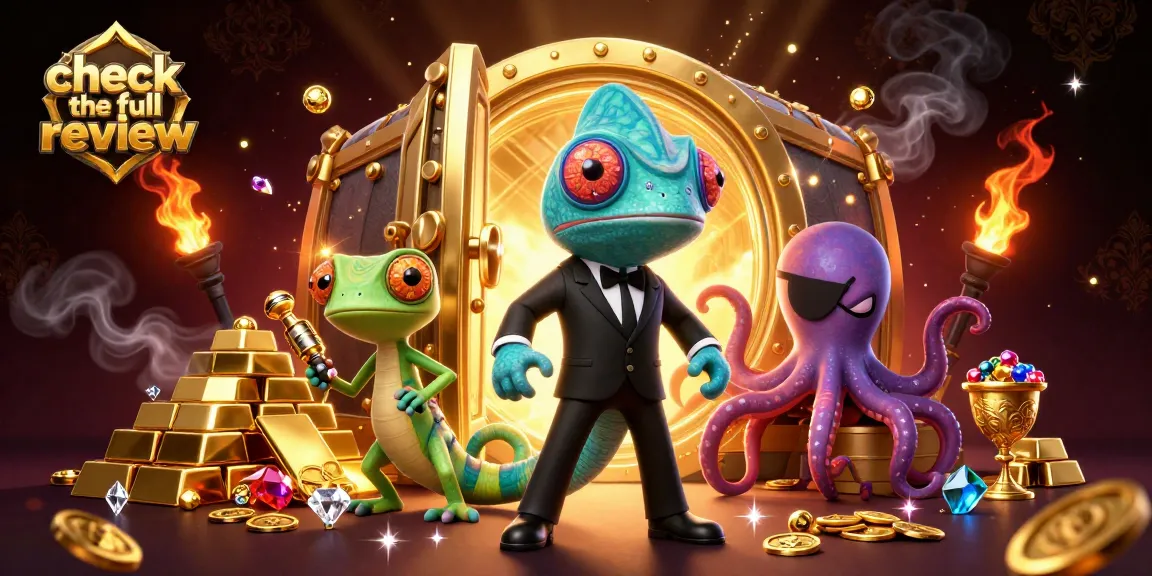 Check the full review of vibrant PayPal betting sites featuring animated characters in a dynamic casino scene.